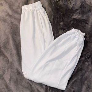 Simple white sweatpants